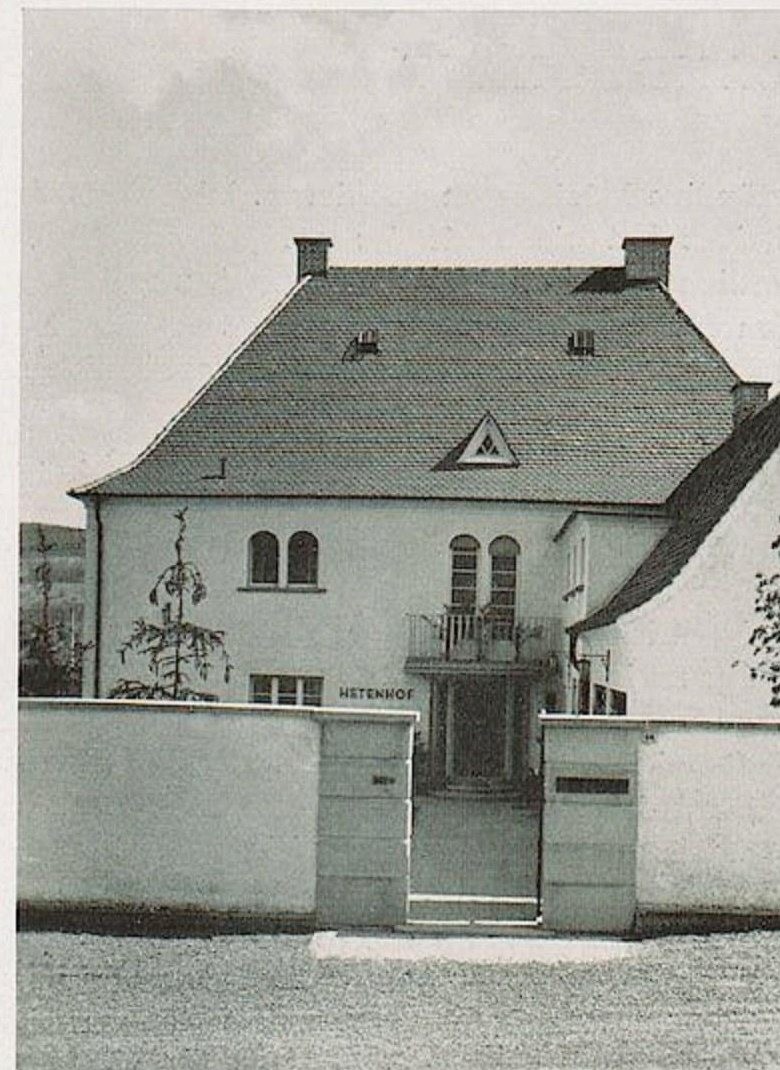 Historische Ansicht der Eingangsseite des Hetenhofs, 1934