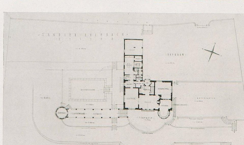 Historischer Gesamtplan des Hetenhofs von 1934