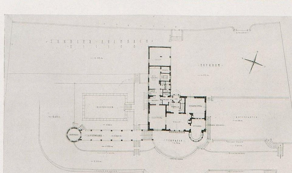 Historischer Gesamtplan des Hetenhofs von 1934