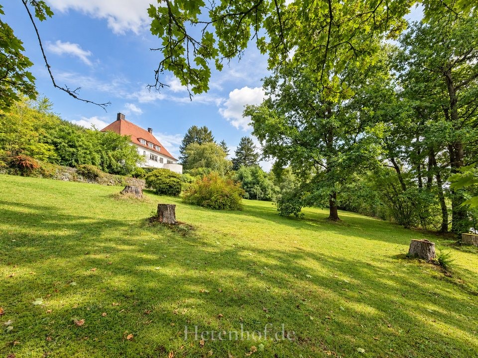 Gepflegter weitläufiger Garten