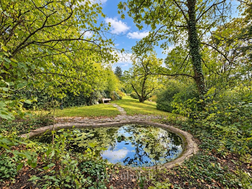 Teich im denkmalgeschützten Teil des Gartens